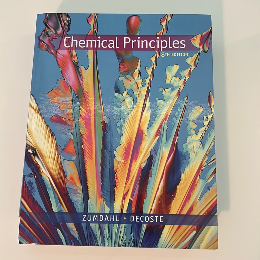 Chemical Principles Textbook 8th Edition by Zumdahl and Decoste Cengage Learning